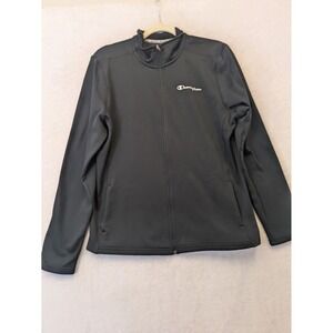 Champion Performance Womens Large Black‎ Full Zip Track Jacket Mock Neck Solid